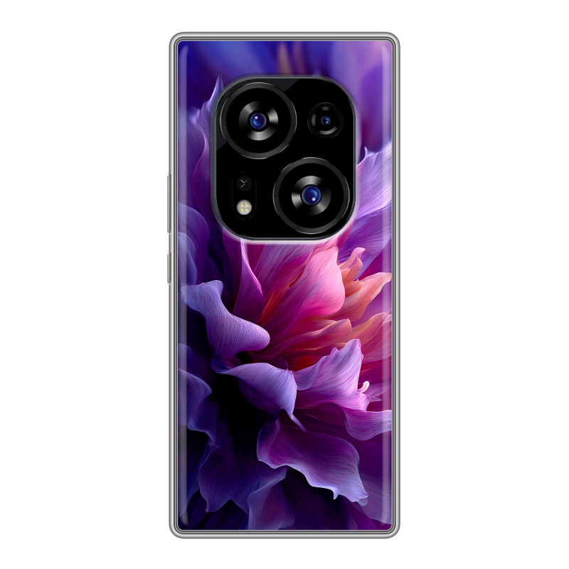 Силиконовый чехол на Tecno Phantom X2 с принтом женский цветы Силиконовый чехол на Tecno Phantom X2 с принтом женский цветы
