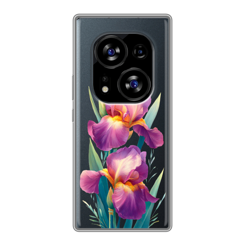 Силиконовый чехол на Tecno Phantom X2 с принтом Цветы орхидеи Силиконовый чехол на Tecno Phantom X2 с принтом Цветы орхидеи
