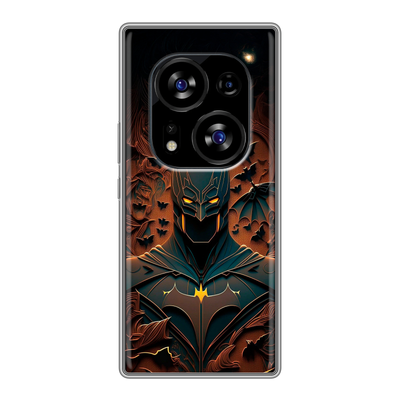 Силиконовый чехол на Tecno Phantom X2 с принтом Batman Бэтмен Силиконовый чехол на Tecno Phantom X2 с принтом Batman Бэтмен
