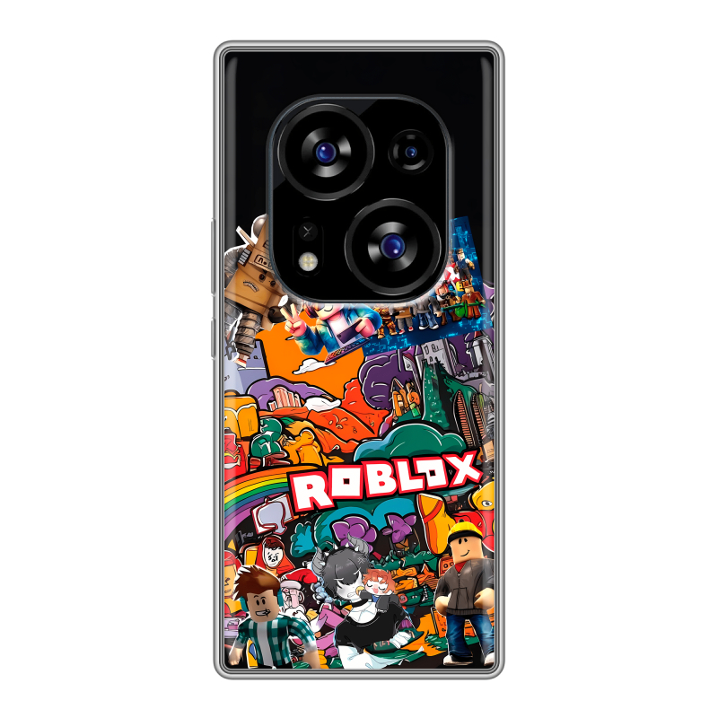 Силиконовый чехол на Tecno Phantom X2 с принтом Roblox Роблокс Силиконовый чехол на Tecno Phantom X2 с принтом Roblox Роблокс