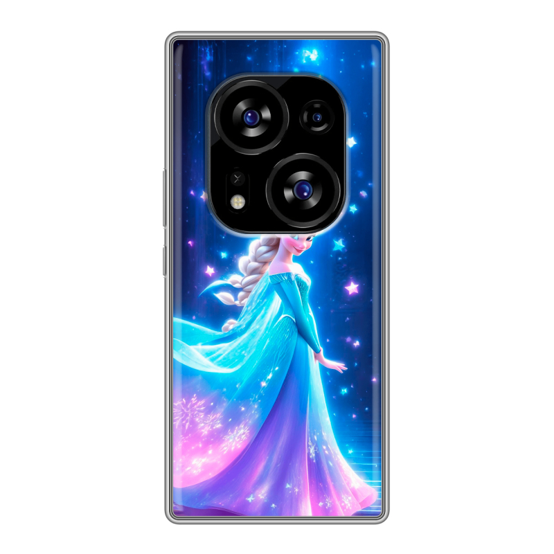 Силиконовый чехол на Tecno Phantom X2 с принтом Холодное сердце Frozen Силиконовый чехол на Tecno Phantom X2 с принтом Холодное сердце Frozen