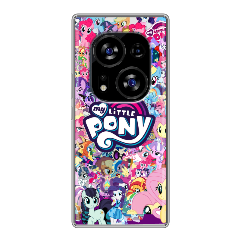 Силиконовый чехол на Tecno Phantom X2 с принтом My little pony Дружба чудо Силиконовый чехол на Tecno Phantom X2 с принтом My little pony Дружба чудо