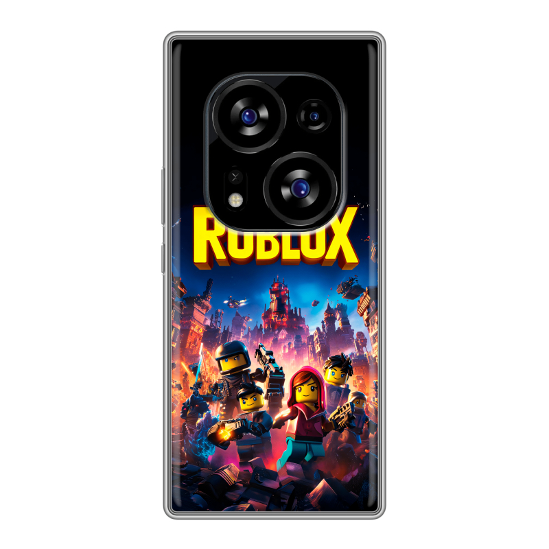 Силиконовый чехол на Tecno Phantom X2 с принтом Roblox Роблокс Силиконовый чехол на Tecno Phantom X2 с принтом Roblox Роблокс