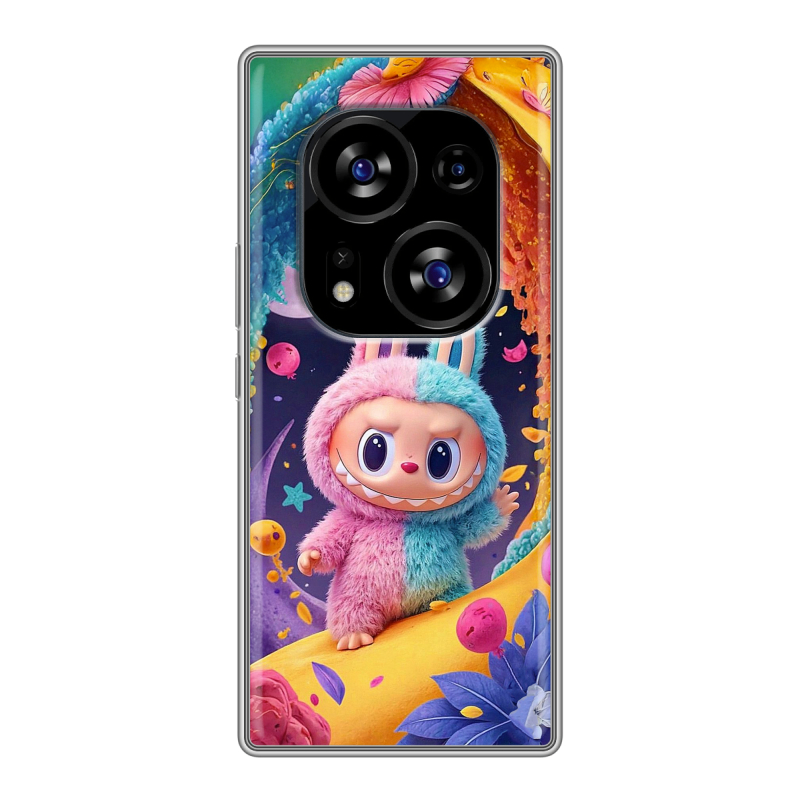Силиконовый чехол на Tecno Phantom X2 с принтом Labubu Лабубу Силиконовый чехол на Tecno Phantom X2 с принтом Labubu Лабубу
