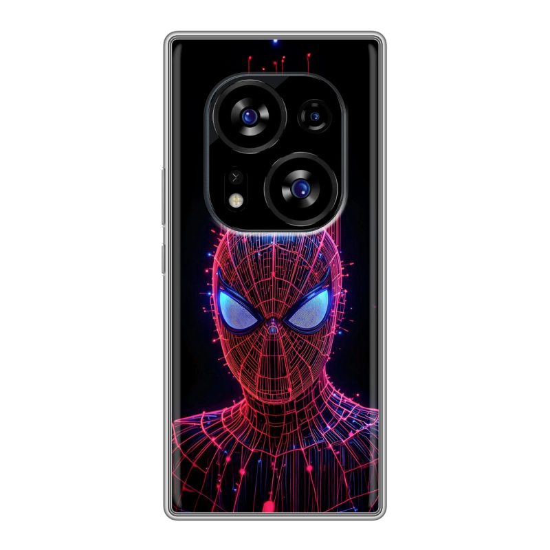 Силиконовый чехол на Tecno Phantom X2 с принтом Spiderman Человек паук Силиконовый чехол на Tecno Phantom X2 с принтом Spiderman Человек паук