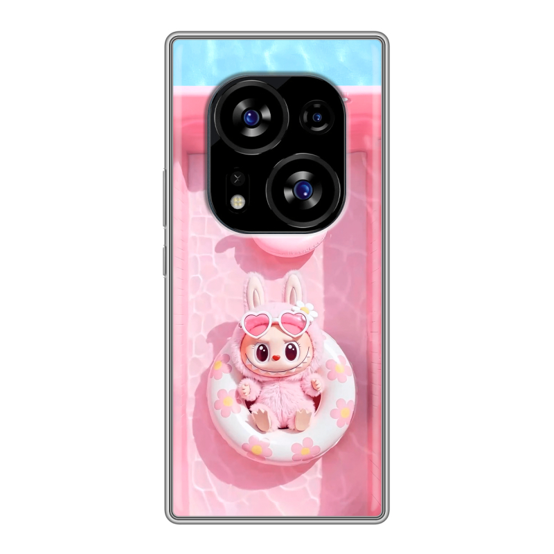 Силиконовый чехол на Tecno Phantom X2 с принтом Labubu Лабубу Силиконовый чехол на Tecno Phantom X2 с принтом Labubu Лабубу