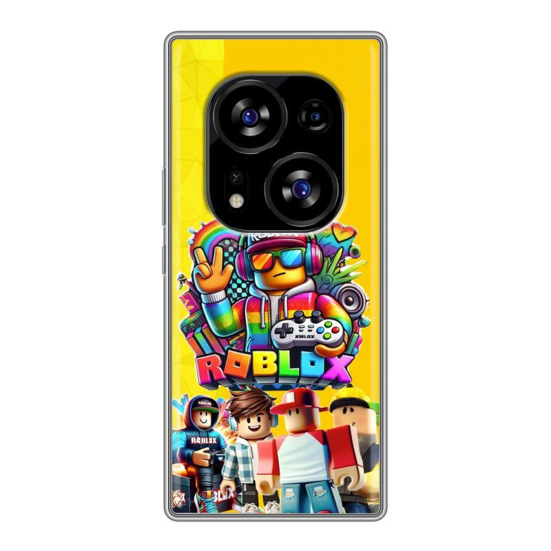 Силиконовый чехол на Tecno Phantom X2 с принтом Roblox Роблокс Силиконовый чехол на Tecno Phantom X2 с принтом Roblox Роблокс