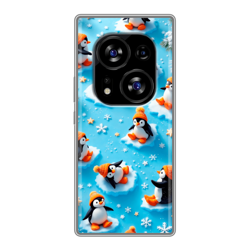 Силиконовый чехол на Tecno Phantom X2 с принтом Новый год Силиконовый чехол на Tecno Phantom X2 с принтом Новый год