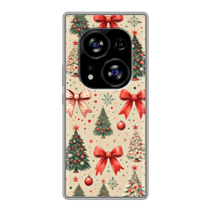 Силиконовый чехол на Tecno Phantom X2 с принтом Новый год Силиконовый чехол на Tecno Phantom X2 с принтом Новый год