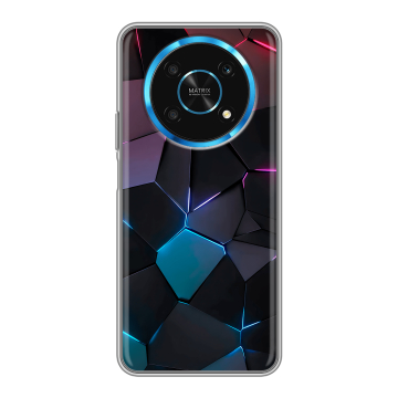Силиконовый чехол на Huawei Honor Magic 4 Lite 5G с принтом Геометрия неона Силиконовый чехол на Huawei Honor Magic 4 Lite 5G с принтом Геометрия неона