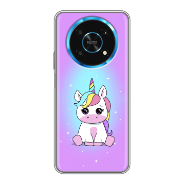 Силиконовый чехол на Huawei Honor Magic 4 Lite 5G с принтом Единорог Силиконовый чехол на Huawei Honor Magic 4 Lite 5G с принтом Единорог