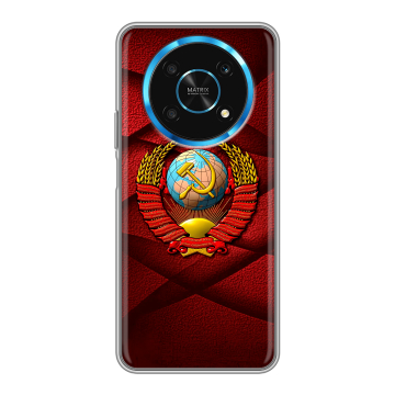 Силиконовый чехол на Huawei Honor Magic 4 Lite 5G с принтом Герб СССР Силиконовый чехол на Huawei Honor Magic 4 Lite 5G с принтом Герб СССР