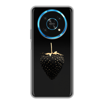 Силиконовый чехол на Huawei Honor Magic 4 Lite 5G с принтом Черная клубника Силиконовый чехол на Huawei Honor Magic 4 Lite 5G с принтом Черная клубника