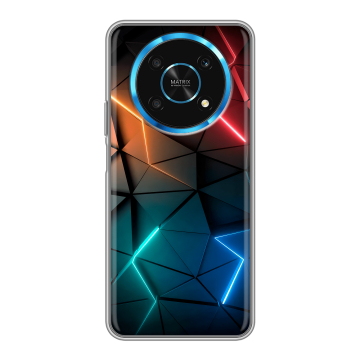 Силиконовый чехол на Huawei Honor Magic 4 Lite 5G с принтом Абстракция неон Силиконовый чехол на Huawei Honor Magic 4 Lite 5G с принтом Абстракция неон