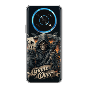 Силиконовый чехол на Huawei Honor Magic 4 Lite 5G с принтом Скелет карты Силиконовый чехол на Huawei Honor Magic 4 Lite 5G с принтом Скелет карты