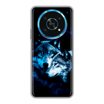 Силиконовый чехол на Huawei Honor Magic 4 Lite 5G с принтом Волки Силиконовый чехол на Huawei Honor Magic 4 Lite 5G с принтом Волки