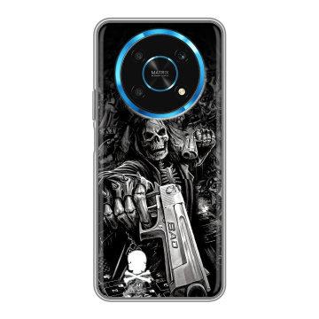Силиконовый чехол на Huawei Honor Magic 4 Lite 5G с принтом Скелет Силиконовый чехол на Huawei Honor Magic 4 Lite 5G с принтом Скелет