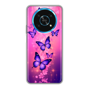 Силиконовый чехол на Huawei Honor Magic 4 Lite 5G с принтом Бабочки