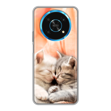 Силиконовый чехол на Huawei Honor Magic 4 Lite 5G с принтом Котята