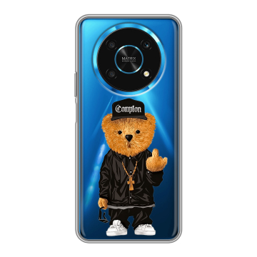 Силиконовый чехол на Huawei Honor Magic 4 Lite 5G с принтом Мишка