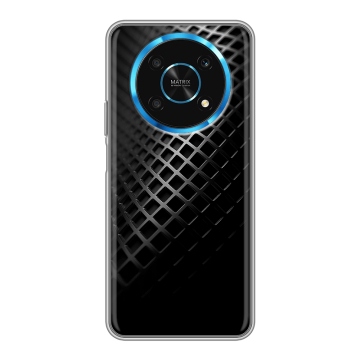 Силиконовый чехол на Huawei Honor Magic 4 Lite 5G с принтом Текстура металла