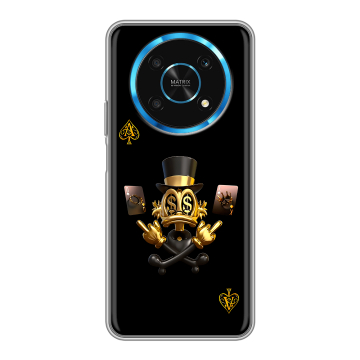 Силиконовый чехол на Huawei Honor Magic 4 Lite 5G с принтом Золотой скрудж макдак Силиконовый чехол на Huawei Honor Magic 4 Lite 5G с принтом Золотой скрудж макдак
