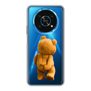 Силиконовый чехол на Huawei Honor Magic 4 Lite 5G с принтом Медведь