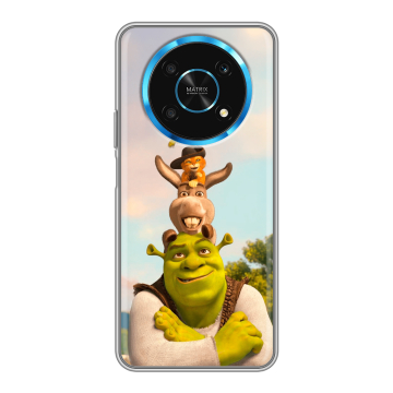 Силиконовый чехол на Huawei Honor Magic 4 Lite 5G с принтом Шрек Shrek