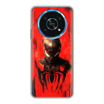 Силиконовый чехол на Huawei Honor Magic 4 Lite 5G с принтом человек паук spiderman