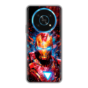 Силиконовый чехол на Huawei Honor Magic 4 Lite 5G с принтом Железный человек Ironman