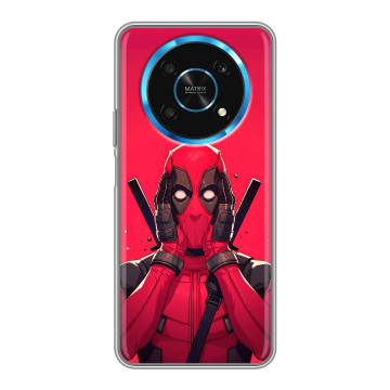 Силиконовый чехол на Huawei Honor Magic 4 Lite 5G с принтом Дедпул Deadpool