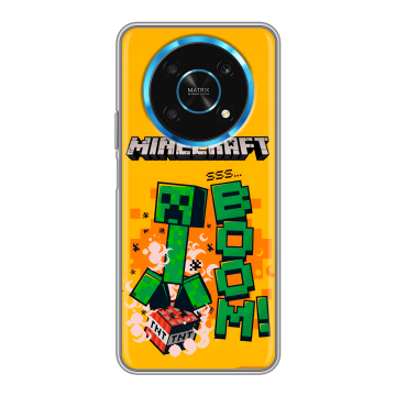Силиконовый чехол на Huawei Honor Magic 4 Lite 5G с принтом Майнкрафт Minecraft