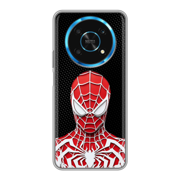 Силиконовый чехол на Huawei Honor Magic 4 Lite 5G с принтом человек паук spiderman