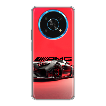 Силиконовый чехол на Huawei Honor Magic 4 Lite 5G с принтом Мерседес Mercedes AMG