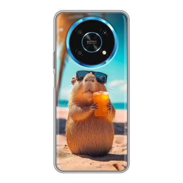 Силиконовый чехол на Huawei Honor Magic 4 Lite 5G с принтом Капибара Силиконовый чехол на Huawei Honor Magic 4 Lite 5G с принтом Капибара