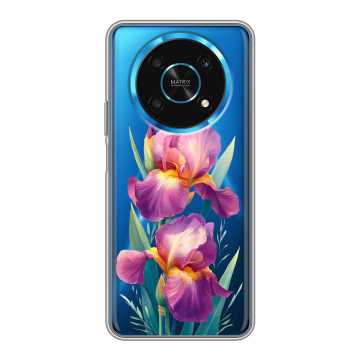 Силиконовый чехол на Huawei Honor Magic 4 Lite 5G с принтом Цветы орхидеи
