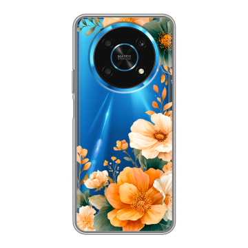 Силиконовый чехол на Huawei Honor Magic 4 Lite 5G с принтом Цветы принт