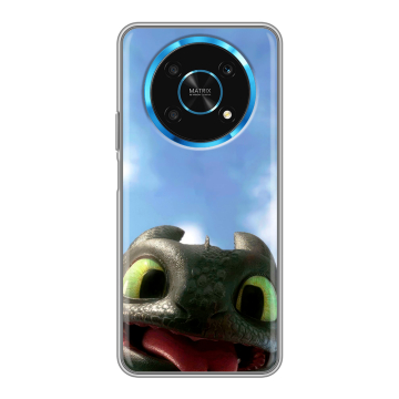 Силиконовый чехол на Huawei Honor Magic 4 Lite 5G с принтом Как приручить дракона