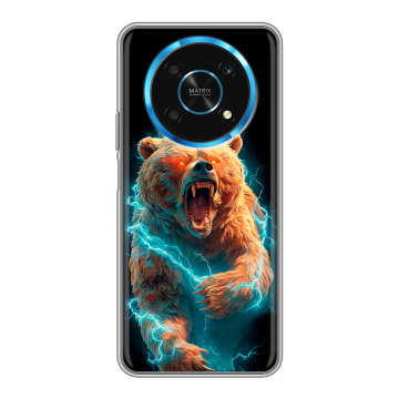 Силиконовый чехол на Huawei Honor Magic 4 Lite 5G с принтом Медведь