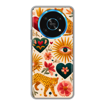 Силиконовый чехол на Huawei Honor Magic 4 Lite 5G с принтом Модный принт