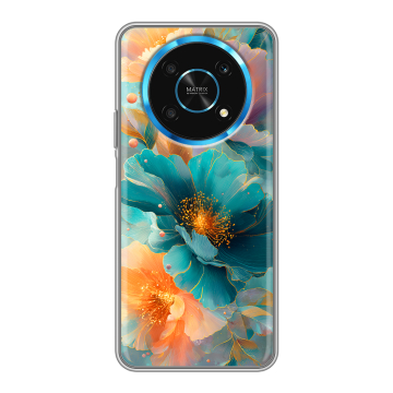 Силиконовый чехол на Huawei Honor Magic 4 Lite 5G с принтом Цветы
