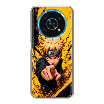 Силиконовый чехол на Huawei Honor Magic 4 Lite 5G с принтом Naruto Наруто