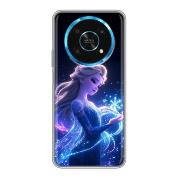 Силиконовый чехол на Huawei Honor Magic 4 Lite 5G с принтом Холодное сердце Frozen
