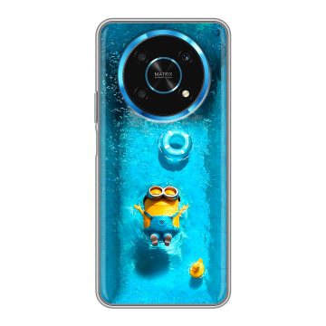 Силиконовый чехол на Huawei Honor Magic 4 Lite 5G с принтом Миньоны Силиконовый чехол на Huawei Honor Magic 4 Lite 5G с принтом Миньоны