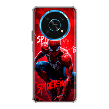 Силиконовый чехол на Huawei Honor Magic 4 Lite 5G с принтом Spiderman Человек паук Силиконовый чехол на Huawei Honor Magic 4 Lite 5G с принтом Spiderman Человек паук