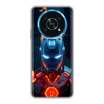 Силиконовый чехол на Huawei Honor Magic 4 Lite 5G с принтом IronMan Железный человек