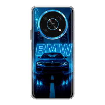 Силиконовый чехол на Huawei Honor Magic 4 Lite 5G с принтом BMW БМВ