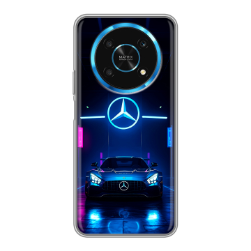 Силиконовый чехол на Huawei Honor Magic 4 Lite 5G с принтом Mercedes Мерседес