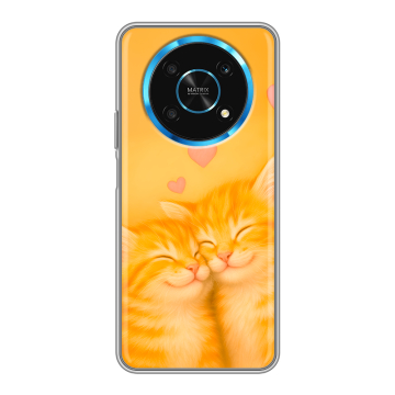 Силиконовый чехол на Huawei Honor Magic 4 Lite 5G с принтом Милые котята