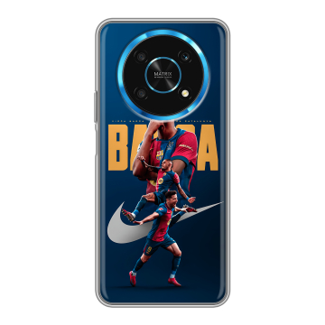 Силиконовый чехол на Huawei Honor Magic 4 Lite 5G с принтом Барселона Barca Yamal 